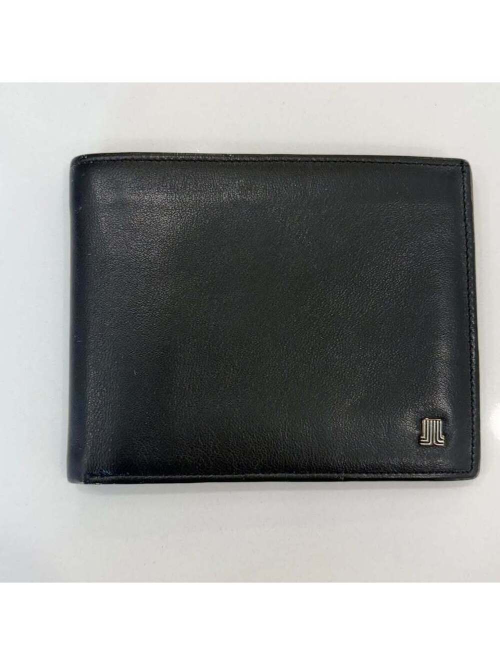 Lanvin Paris Black Leather Bifold Wallet
